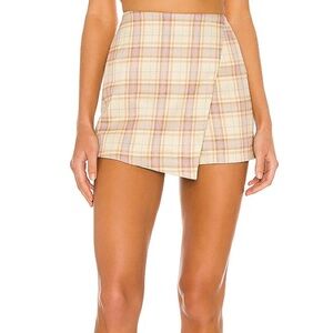 Song of Style Cream and Pink Skorts